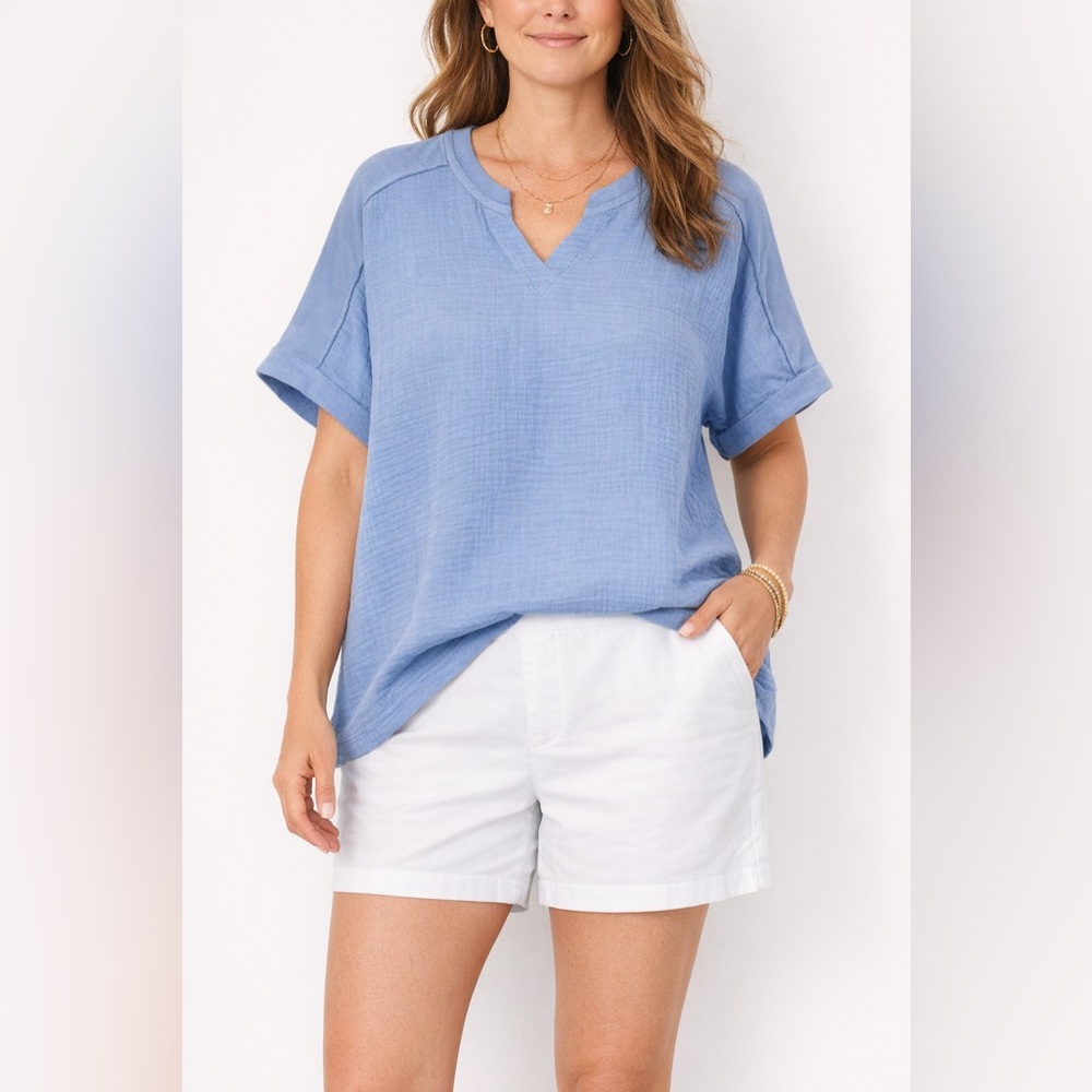 Magellan blouse fishing gear women’s size XL French terry inside gauzey